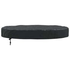Vidaxl Pokrov za zunanjo mizo Črna 82 x 82 x 10 cm 600D tkanina