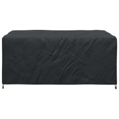Vidaxl Prevleka za zunanje pohištvo Črna 143 x 225 x 90 cm 210D