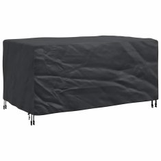Vidaxl Prevleka za zunanje pohištvo Črna 150 x 90 x 75 cm 210D