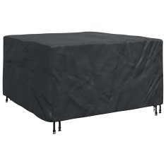 Vidaxl Prevleka za zunanje pohištvo Črna 150 x 150 x 75 cm 210D