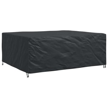 Vidaxl Prevleka za zunanje pohištvo Črna 250 x 210 x 90 cm 600D