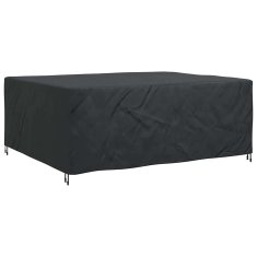 Vidaxl Prevleka za zunanje pohištvo Črna 250 x 210 x 90 cm 600D