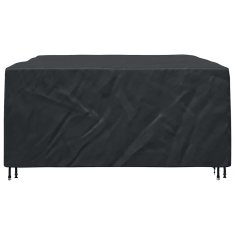 Vidaxl Prevleka za zunanje pohištvo Črna 250 x 210 x 90 cm 210D