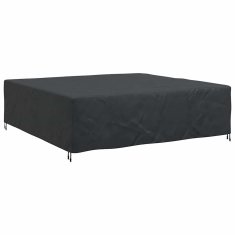 Vidaxl Prevleka za zunanje pohištvo Črna 260 x 260 x 70 cm 600D