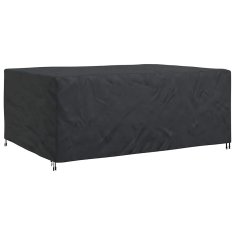 Vidaxl Prevleka za zunanje pohištvo Črna 280 x 204 x 106 cm 600D