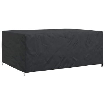 Vidaxl Prevleka za zunanje pohištvo Črna 280 x 204 x 106 cm 600D