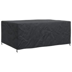 Vidaxl Prevleka za zunanje pohištvo Črna 280 x 204 x 106 cm 600D