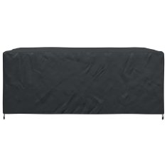 Vidaxl Prevleka za zunanje pohištvo Črna 280 x 204 x 106 cm 600D