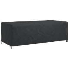 Vidaxl Prevleka za zunanje pohištvo Črna 300 x 140 x 90 cm 420D