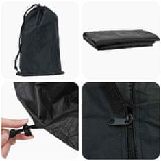 Vidaxl Pokrov za pingpong mizo Enobarvno Črna 165 x 70 x 185 cm blago