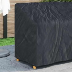 Vidaxl Pokrov za vrtno klop Črna 134 x 70 x 65 / 94 cm 210D tkanina