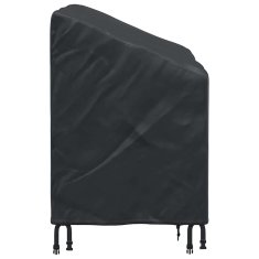 Vidaxl Pokrov za vrtno klop Črna 134 x 70 x 65 / 94 cm 210D tkanina