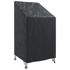 Vidaxl Pokrov za vrtn stol Črna 70 x 70 x 85 / 125 cm 210D tkanina