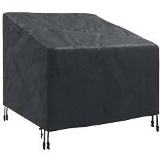 Vidaxl Pokrov za vrtn stol Črna 90 x 90 x 50 / 75 cm 210D tkanina