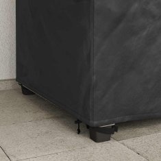 Vidaxl Pokrov za vrtn stol Črna 90 x 90 x 50 / 75 cm 210D tkanina