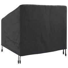 Vidaxl Pokrov za vrtn stol Črna 90 x 90 x 50 / 75 cm 600D tkanina