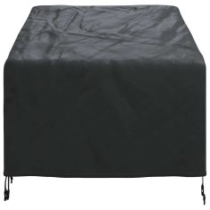 Vidaxl Pokrov za vrtn stol Črna 90 x 90 x 50 / 75 cm 210D tkanina