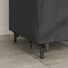 Vidaxl Pokrov za vrtn stol Črna 75 x 78 x 65 / 100 cm 600D tkanina