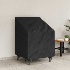 Vidaxl Pokrov za vrtn stol Črna 75 x 78 x 65 / 100 cm 600D tkanina
