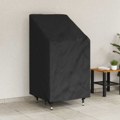 Vidaxl Pokrov za vrtn stol Črna 70 x 70 x 85 / 125 cm 210D tkanina