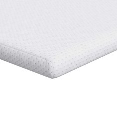 Vidaxl Blazine za vzmetnice Bela 120 x 200 cm