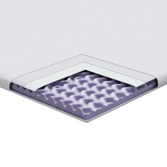 Vidaxl Blazine za vzmetnice Bela 120 x 200 cm
