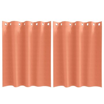 Vidaxl Zavese za zatemnitev z obroči 2 pcs Terakota 140 x 140 cm