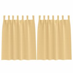 Vidaxl Zavese za zatemnitev z obroči 2 pcs Bež 140 x 140 cm Poliester