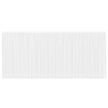 Vidaxl Čipkasta Zavesa z zavesami Bela 900x220cm Poliester