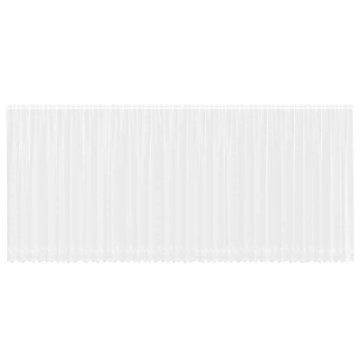 Vidaxl Čipkasta Zavesa z zavesami Bela 900x200cm Poliester