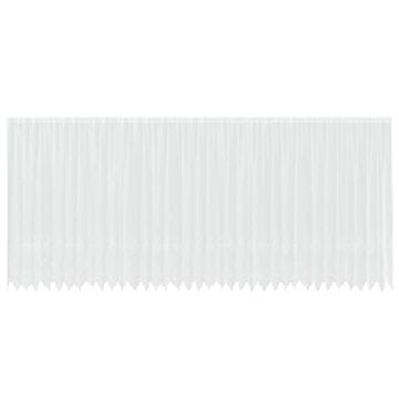 Vidaxl Čipkasta Zavesa z zavesami Bela 900x220cm Poliester