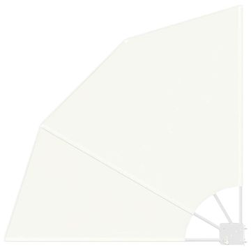 Vidaxl Zaslon za zasebnost na balkonu krema 115 x 115 cm Poliester