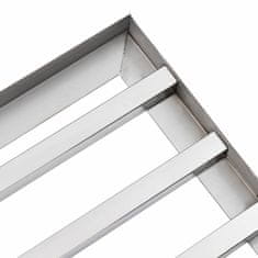 Vidaxl Nadomestna glava za vrtnarsko rake srebrna Nerjaveče jeklo