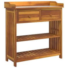 Vidaxl Vrtna omara s predalom s polico Rjava 93 x 41.5 x 98cm