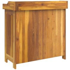 Vidaxl Vrtna omara s shranjevanjem z vrati Rjava 78 x 36.5 x 78cm