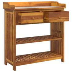Vidaxl Vrtna omara s predalom s polico Rjava 93 x 41.5 x 98cm
