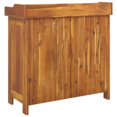 Vidaxl Vrtna omara s predalom s shranjevanjem Rjava 78 x 36.5 x 78cm