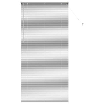 Vidaxl Okenska roleta z zavesami srebrna Aluminij