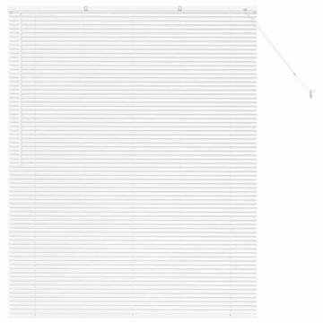 Vidaxl Okenska roleta z zavesami Bela Aluminij