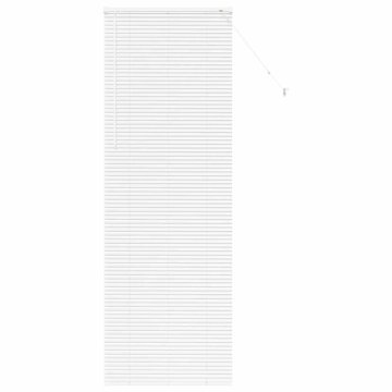 Vidaxl Okenska roleta z zavesami Bela Aluminij