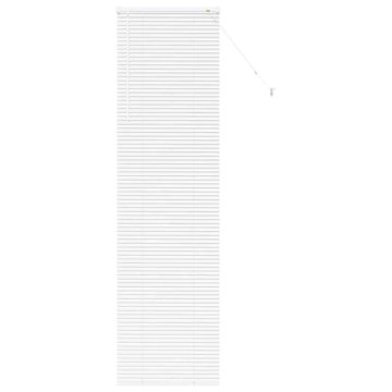 Vidaxl Okenska roleta z zavesami Bela Aluminij