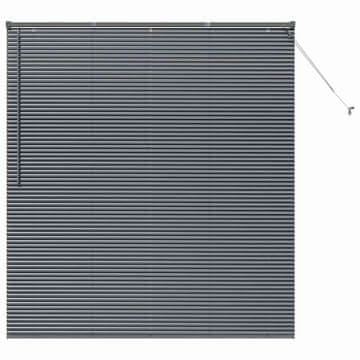 Vidaxl Venecijanske žaluzije Temno siva 175 x 155 cm Aluminij