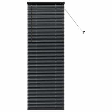 Vidaxl Venecijanske žaluzije Črna 175 x 60 cm Aluminij
