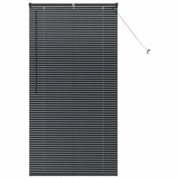 Vidaxl Venecijanske žaluzije Črna 175 x 90 cm Aluminij