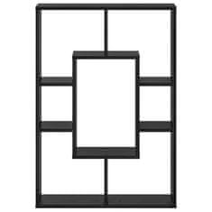 Vidaxl Knjižna omara Črni hrast 63 x 20 x 90 cm Konstruiran les