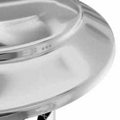 Vidaxl Pokrov za dimnik proti dežju srebrna 25 x 25 x 20 cm