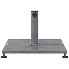 Vidaxl Podstavek za senčnik Temno siva lesena površina 45 x 45 x 31 cm