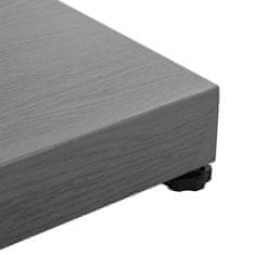 Vidaxl Podstavek za senčnik Temno siva lesena površina