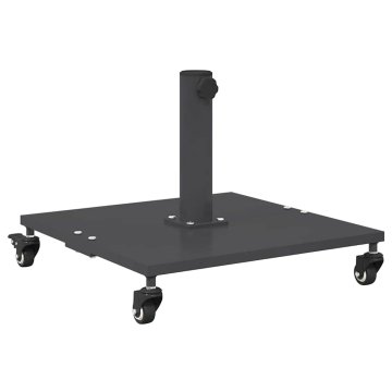 Vidaxl Podstavek za senčnik Temno siva 45 x 45 x 31,5 cm