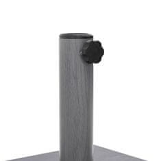 Vidaxl Podstavek za senčnik Temno siva lesena površina